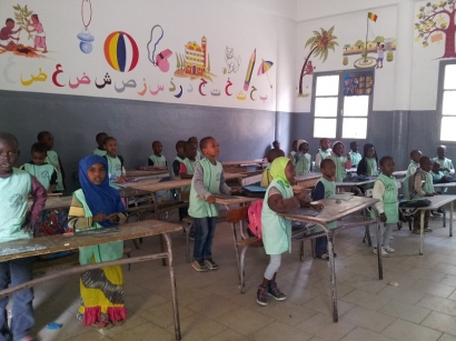Une classe de CP à l'école Ibrahima Diop 2
