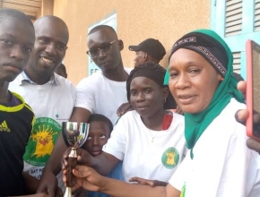 Remise des prix Fith-Mith septembre 2020. Astou et Laga, coach sportif