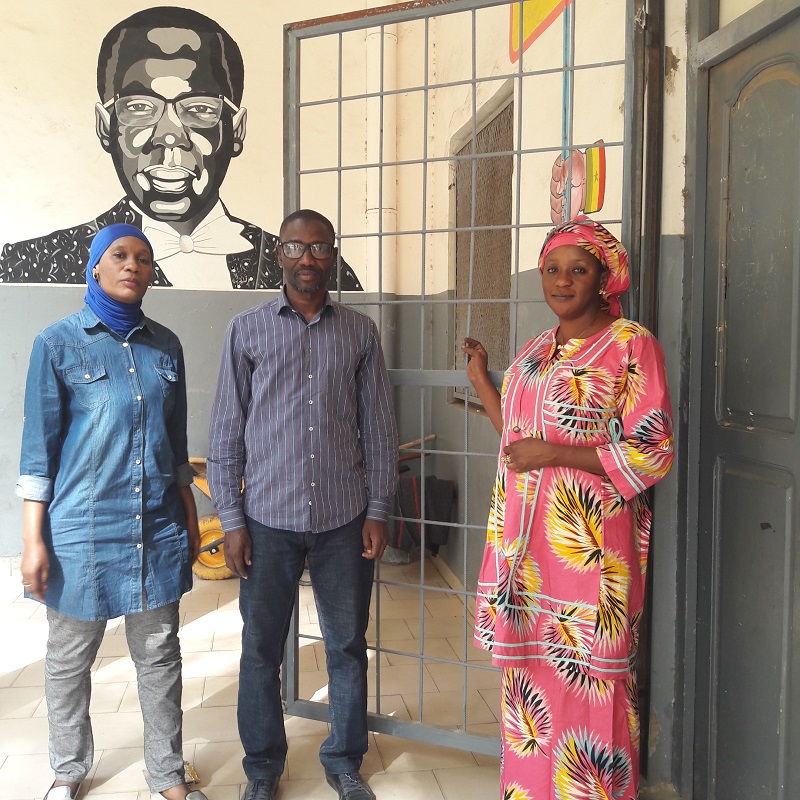 Mme Fatou Wangara, le reponsable pédagogique et la Présidente de CheikhNico-Sénégal