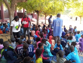 Cheikh Omar, les élèves et CheikhNicosiens 2018