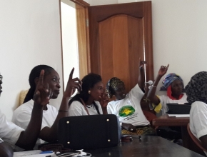 Les élèves en pleine action